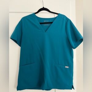 Figs Pacific Blue Casma Scrub Top